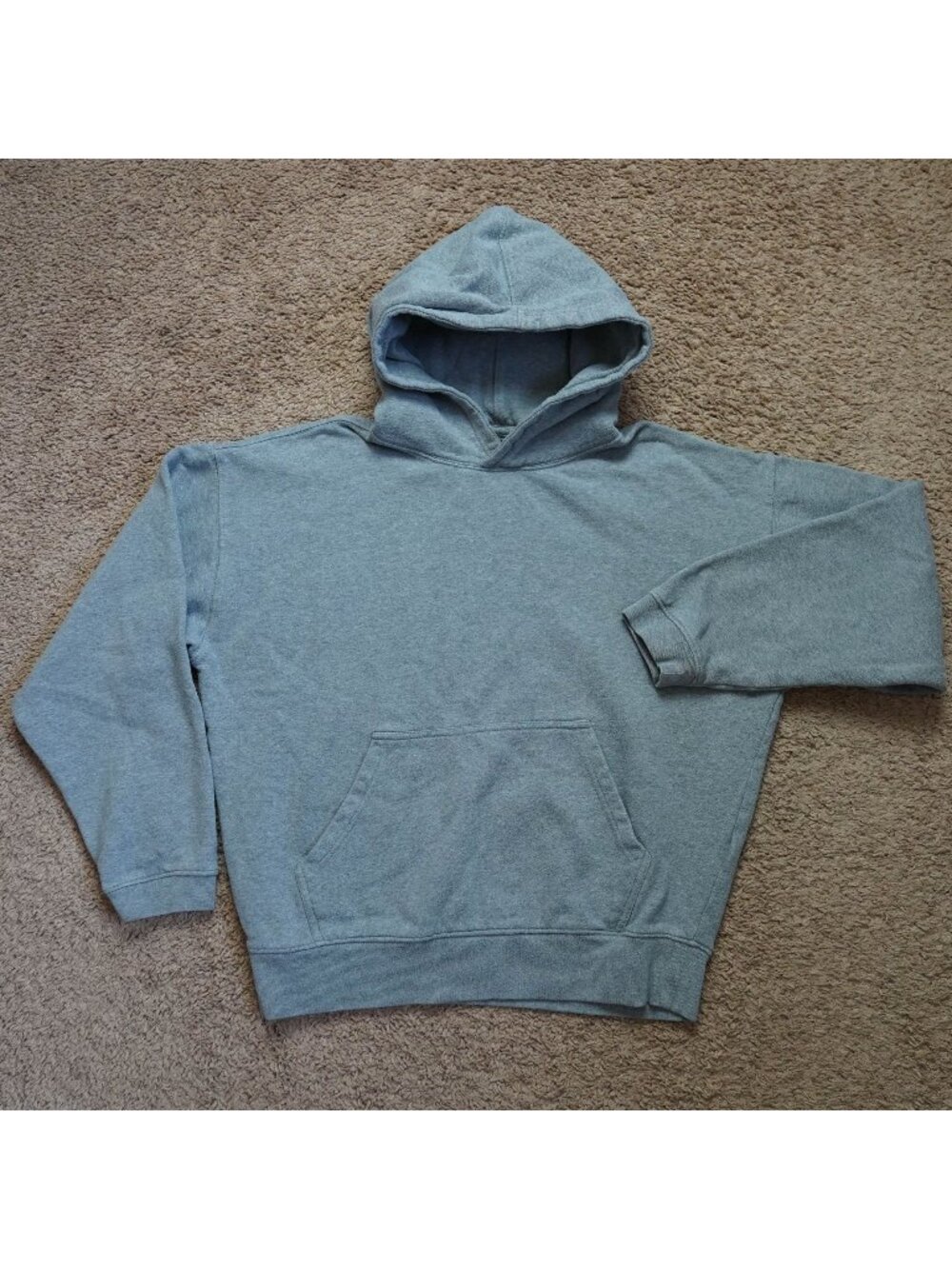 Lucky Brand Hoodie Womens S Gray Pullover Sweatshirt Kangaroo Pocket Basic